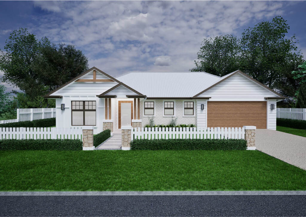 Premium home render at The Gardens at Ooralea